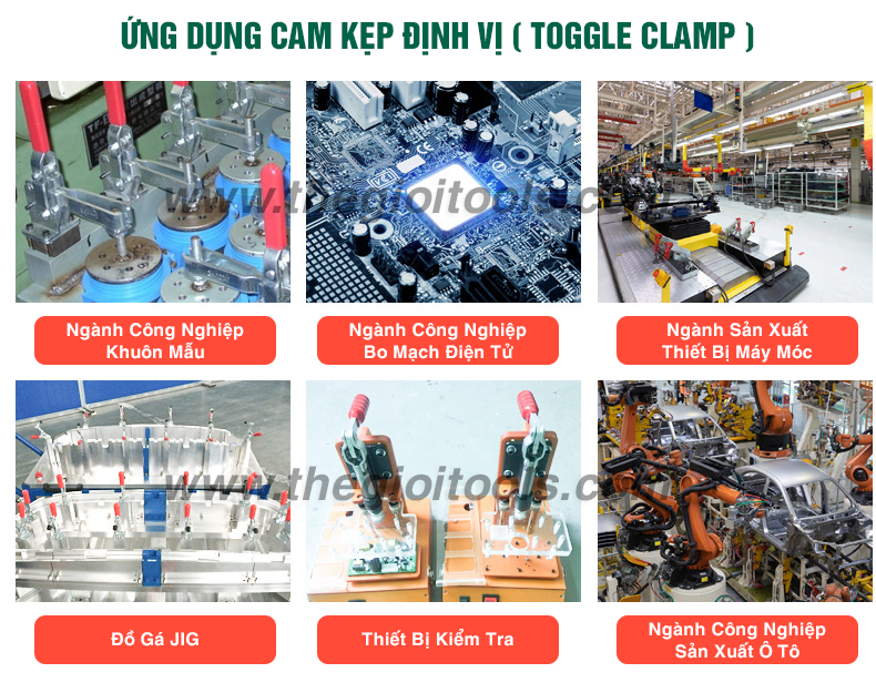 ung dung cua cam kep dinh vi toggle clamp